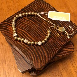 Michael Kors gold adjustable bracelet